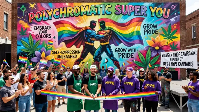 Two Michigan Dispensary Brands Fund Public Mural for Pride Campaign